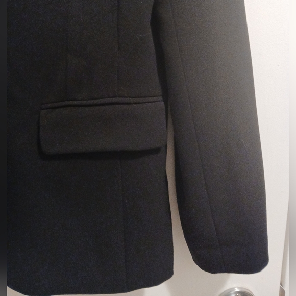 Michelle Black Polyester+Rayon Blazer Size 8 - Picture 4 of 7